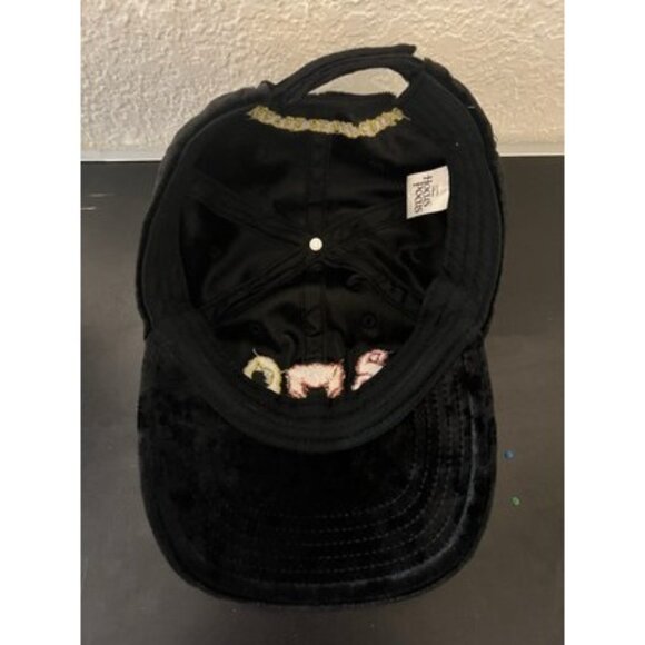 Hocus Pocus Hat Embroidered Black Velvet Disney Cap Sanderson Sisters Halloween - Picture 6 of 7